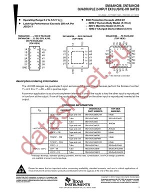 SN74AHC86DGVR datasheet  